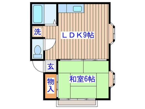 高秀ハイツの物件間取画像